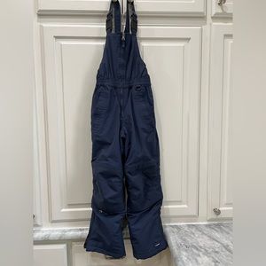 Lands’ End Kids Iron Knee Winter Snow Bibs.  Blue.   Boys 8